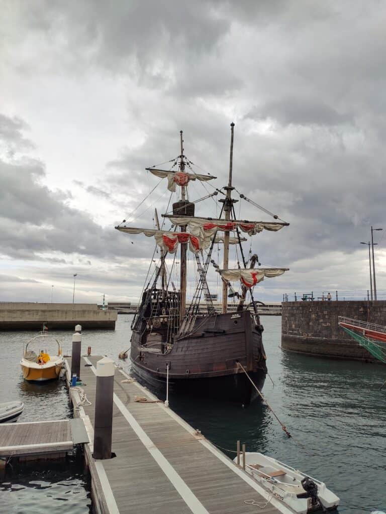 A replica of the Columbus Ship in Madeira