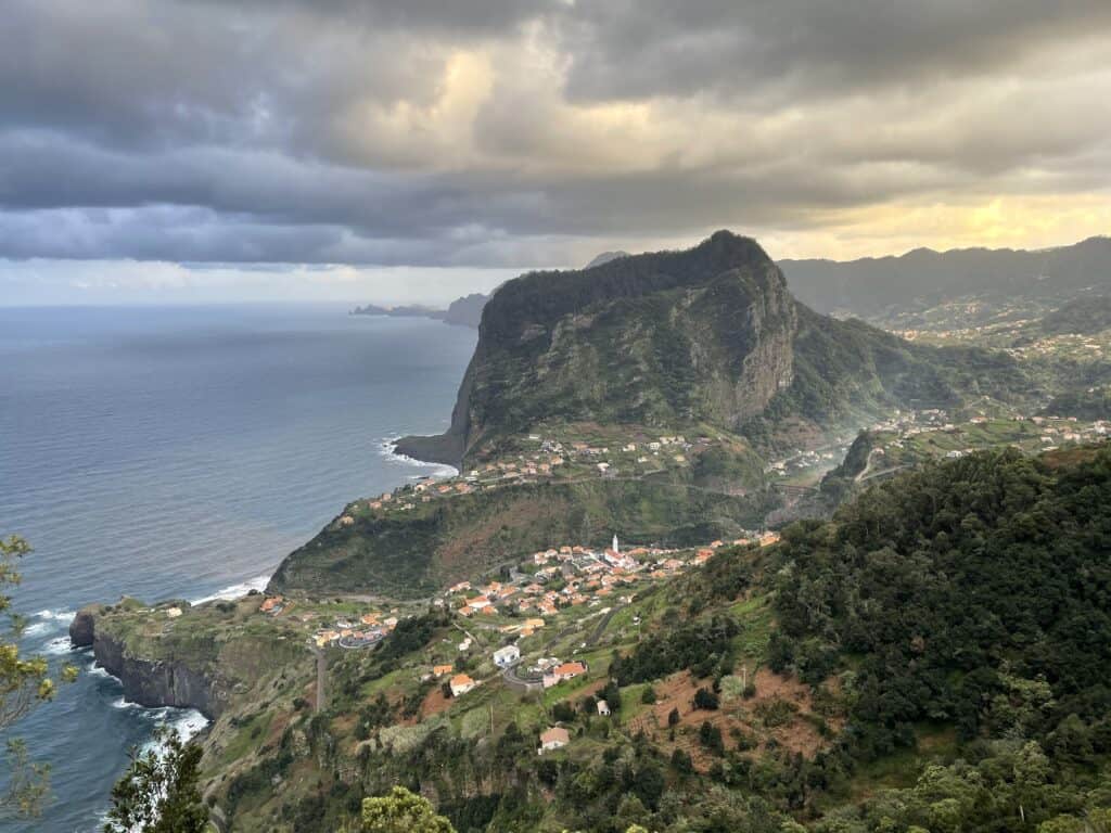 A view of Faial Madeira from top