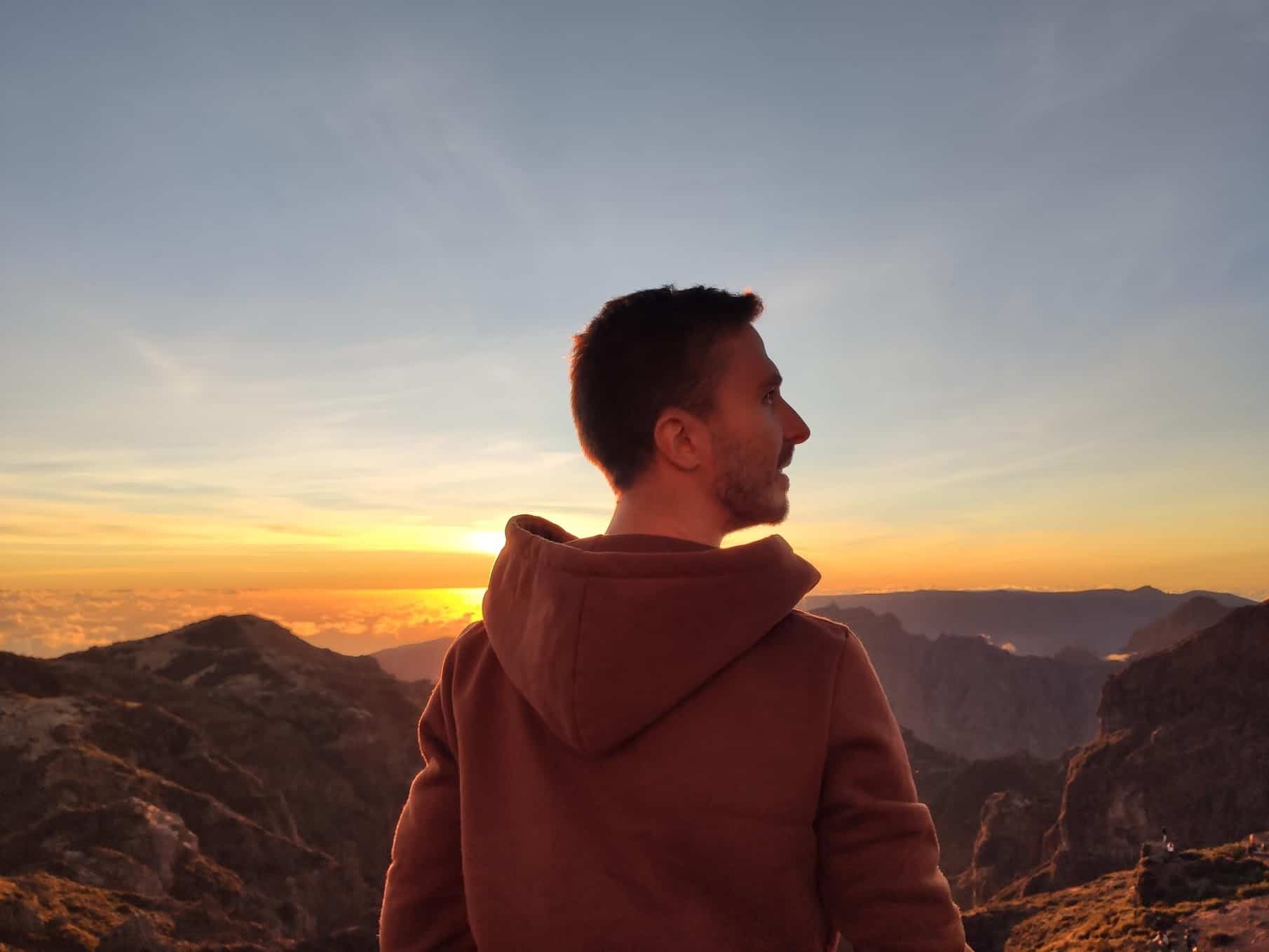 Me on the Pico do Arieiro watching sunset